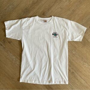 Vintage Hard Rock Hollywood White Short Sleeve Tee
